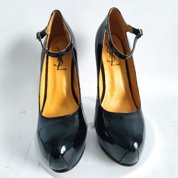 Yves Saint Laurent YSL Heels Womens Tribute Mary Jane 8 / 38 Platform Stiletto - Picture 6 of 13